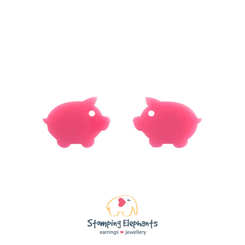 Earrings | Studs | Pig - Medium