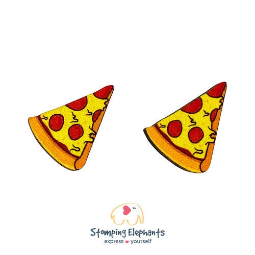Earrings | Studs | Pizza - XL