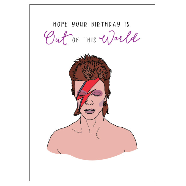 Birthday Card - Bowie