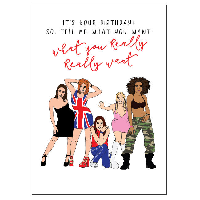 Birthday Card - Spice Girls
