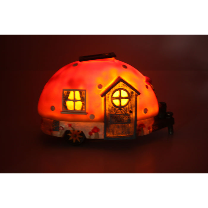 Fairy Solar House | Fairy Caravan | Red