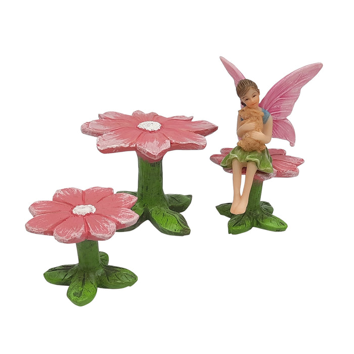 Fairy Table Setting | Flower Pink