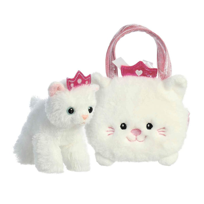 Fancy Pals | Cat in White Princess Kitty Bag