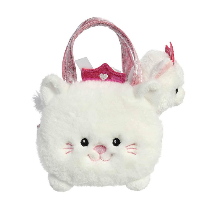 Fancy Pals | Cat in White Princess Kitty Bag