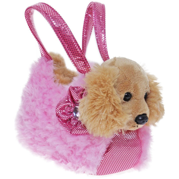 Fancy Pals | Cocker Spaniel in Pink Fluffy Bag