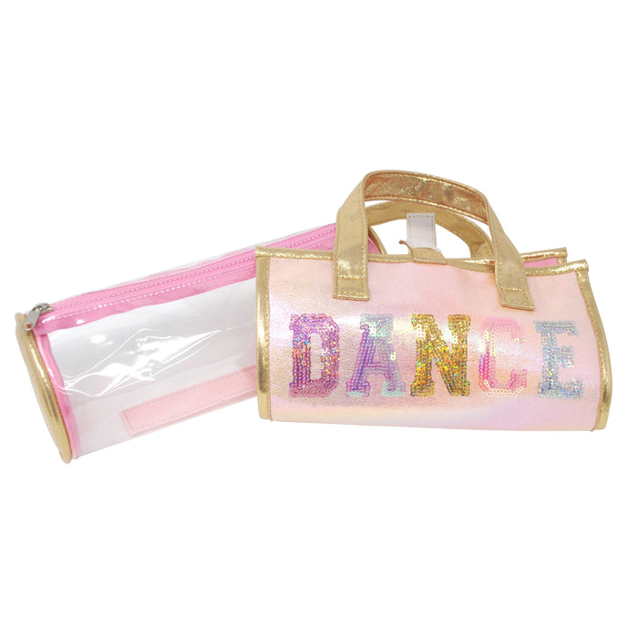 Pink Poppy | Dance Blush Pink Travel Jewellery & Cosmetics Roll Up Bag