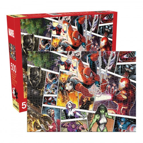 Aquarius 500pc Puzzle | Marvel Spiderman Panels