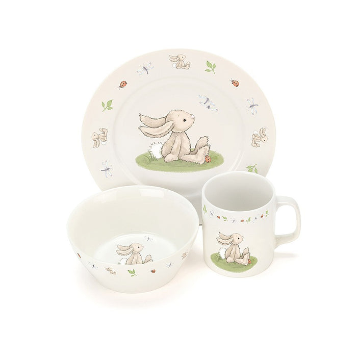 Jellycat | Bashful Bunny | Plate, Cup & Bowl Set