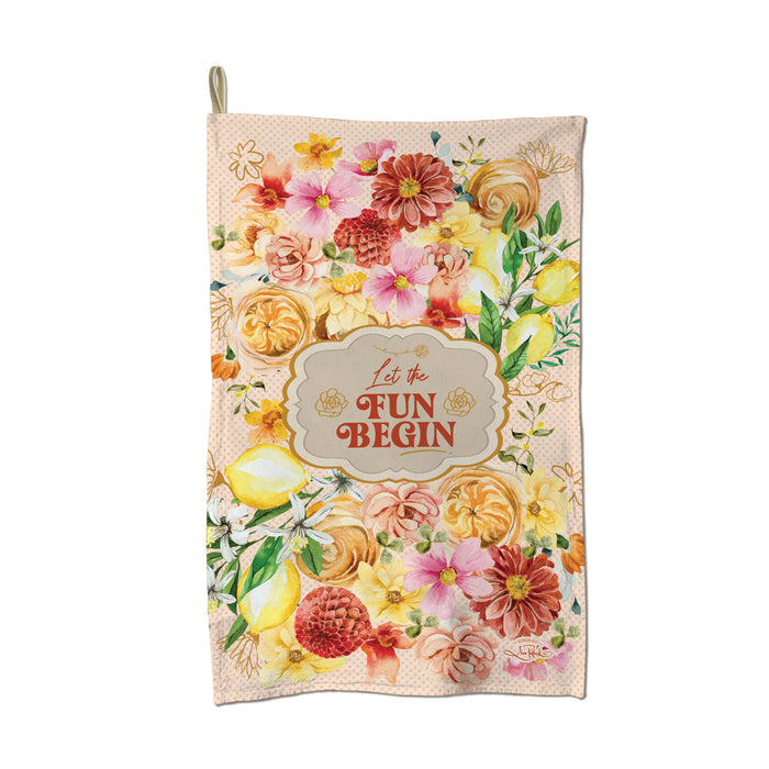 Lisa Pollock | Tea Towel | Let the Fun BeGin