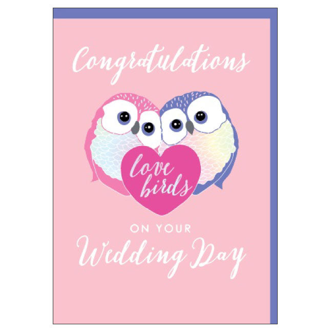 Wedding Card - Owl Love Birds