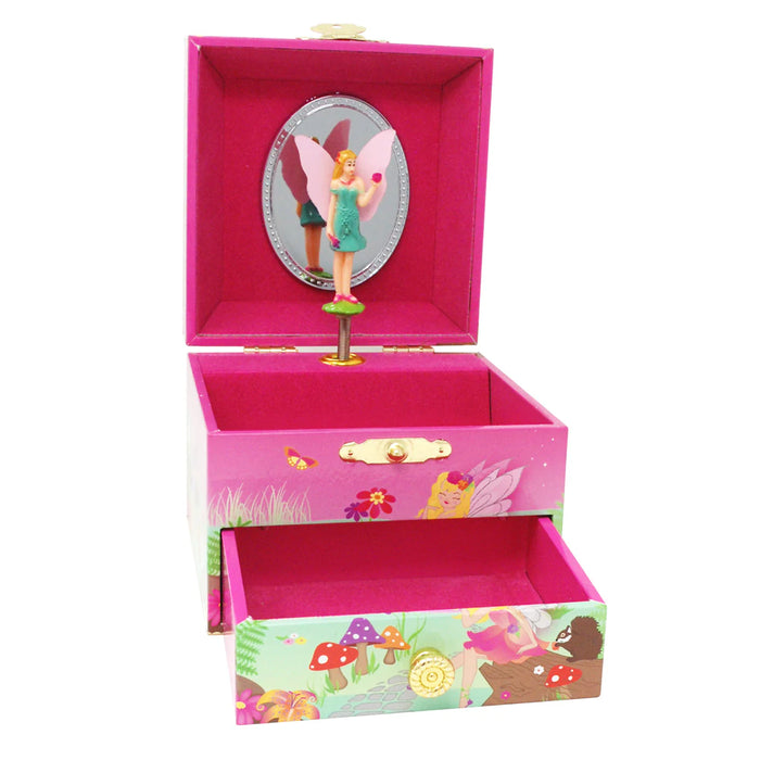 Pink Poppy | Musical Jewellery Box | Forest Fairy - Small