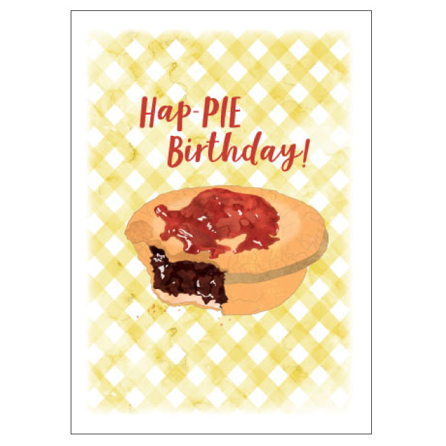 Birthday Card - Hap-PIE Birthday