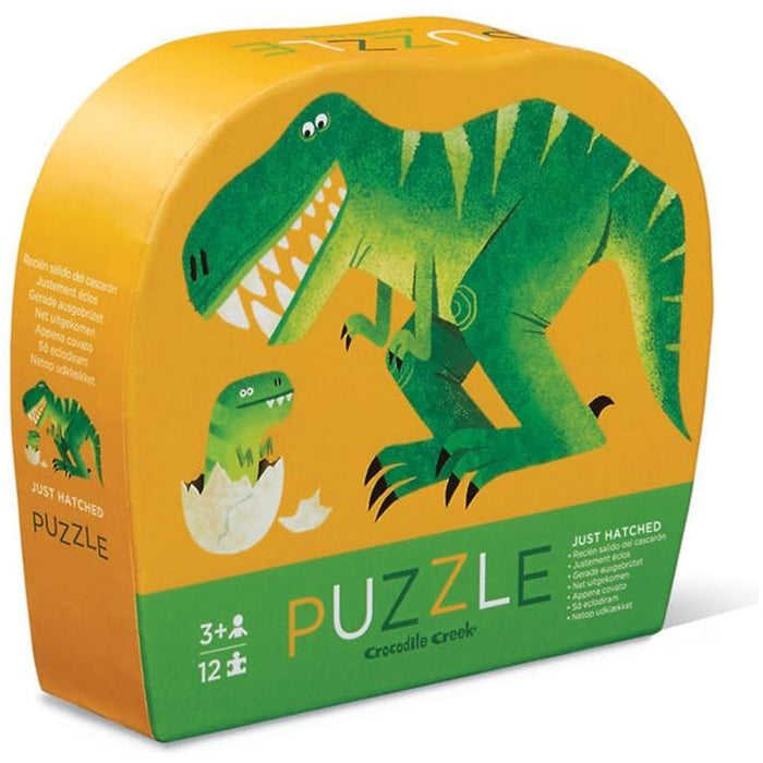 Crocodile Creek | Mini Puzzle 12 pc | Just Hatched Dinosaur
