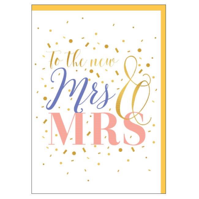 Wedding Card Mrs & Mrs