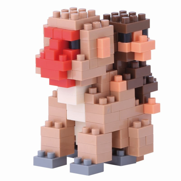 Nanoblock Small Mother and Baby Monkey