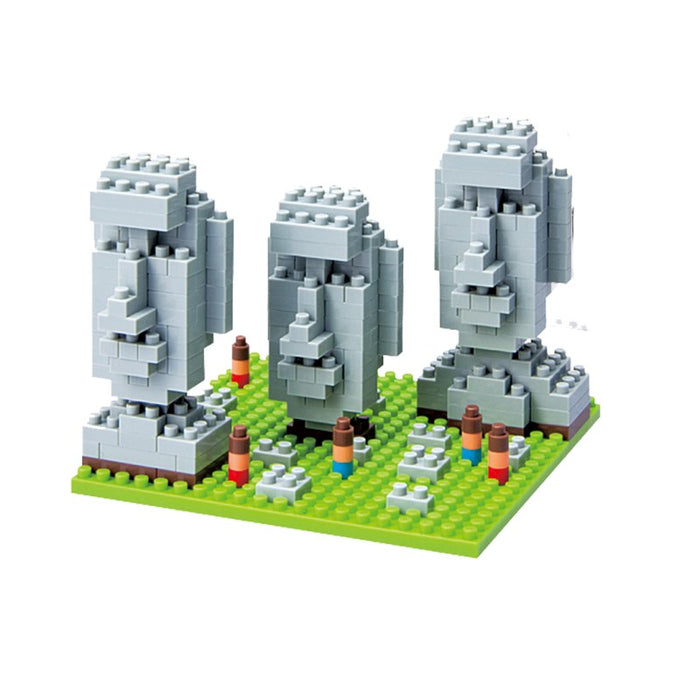 Nanoblock | Medium | Moai Statues on Easter Island
