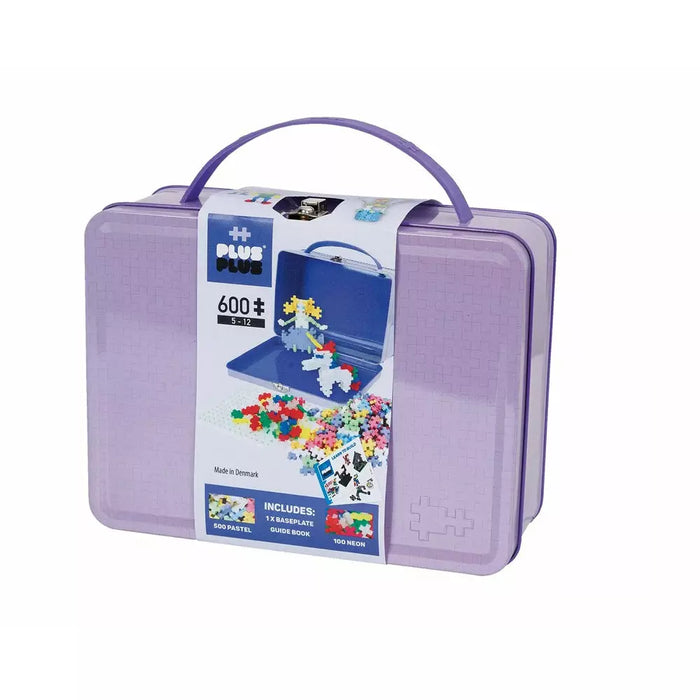 Plus Plus | 600 pcs | Suitcase Metal Pastel Lilac