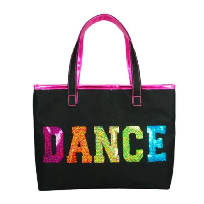 Pink Poppy | Dance in style tote bag in Black