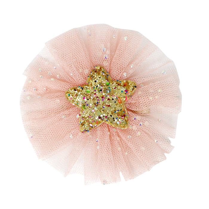 Pink Poppy | Hair Clip - Pirouette Glitter Star Tulle