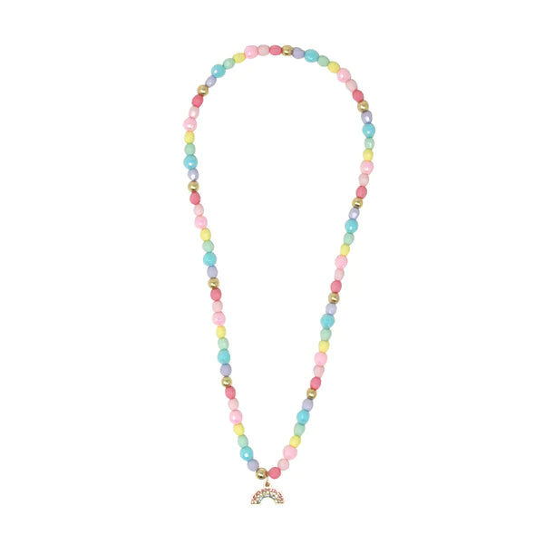 Pink Poppy | Necklace - Rainbow Smile be Happy