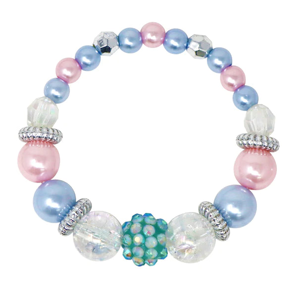 Pink Poppy |  Necklace & Bracelet Set - Blue Ice