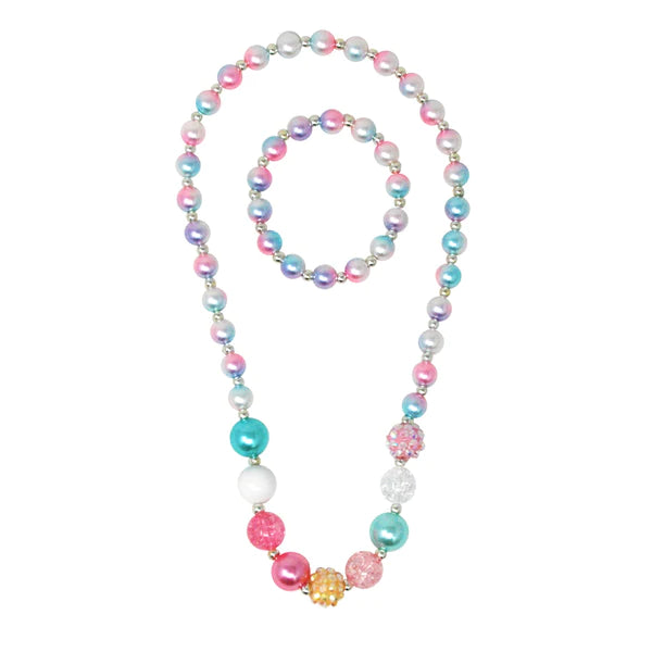 Pink Poppy |  Necklace & Bracelet Set - My Mermaid Pearl