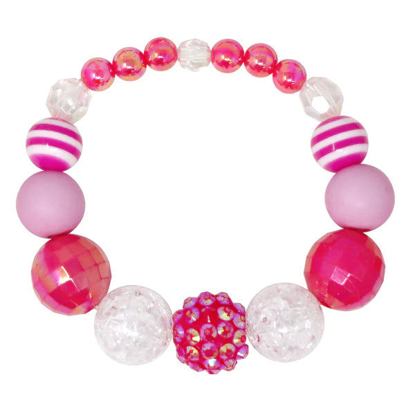 Pink Poppy |  Necklace & Bracelet Set - Raspberry Delight