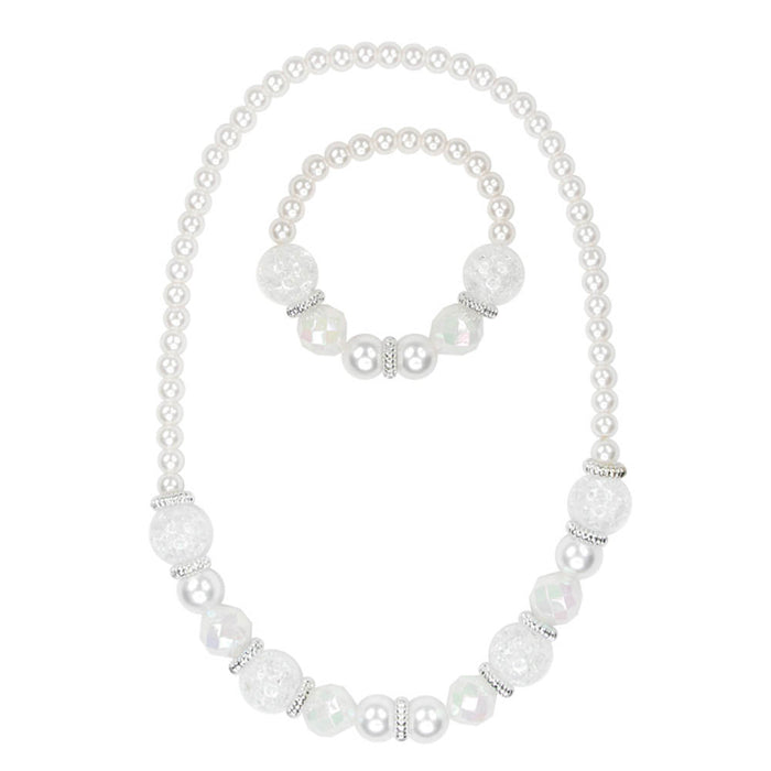 Pink Poppy |  Necklace & Bracelet Set - Snow Princess