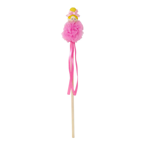 Pink Poppy | Wand - Wooden Bead Ballerina