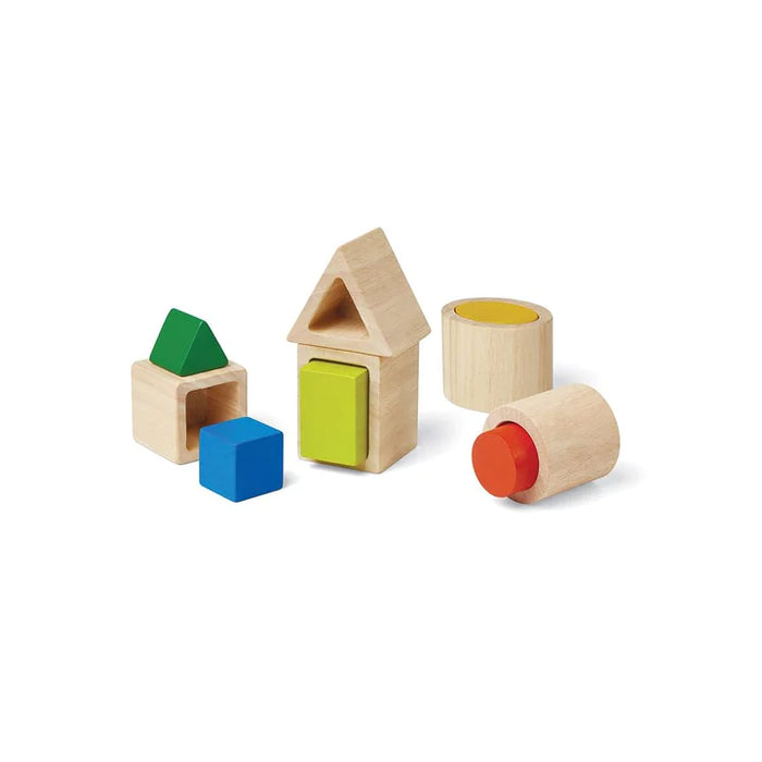 Plan Toys | Sustainable Play | Geo Matching Blocks