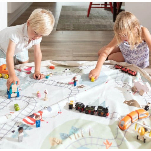 Play & Go | Toy Storage - Train Map / Happy Bears