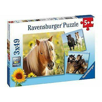 Ravensburger Puzzle 3x49pc Loving Horses