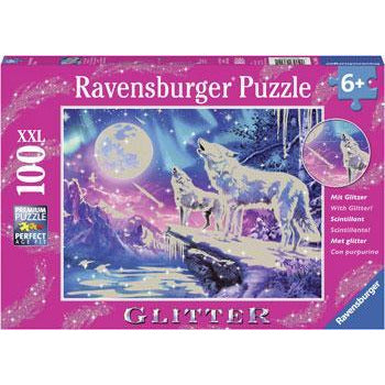 Ravensburger Puzzle 100pc Glitter Wolf