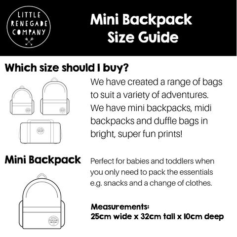 Little Renegade Company | Backpack | Mini | ABC