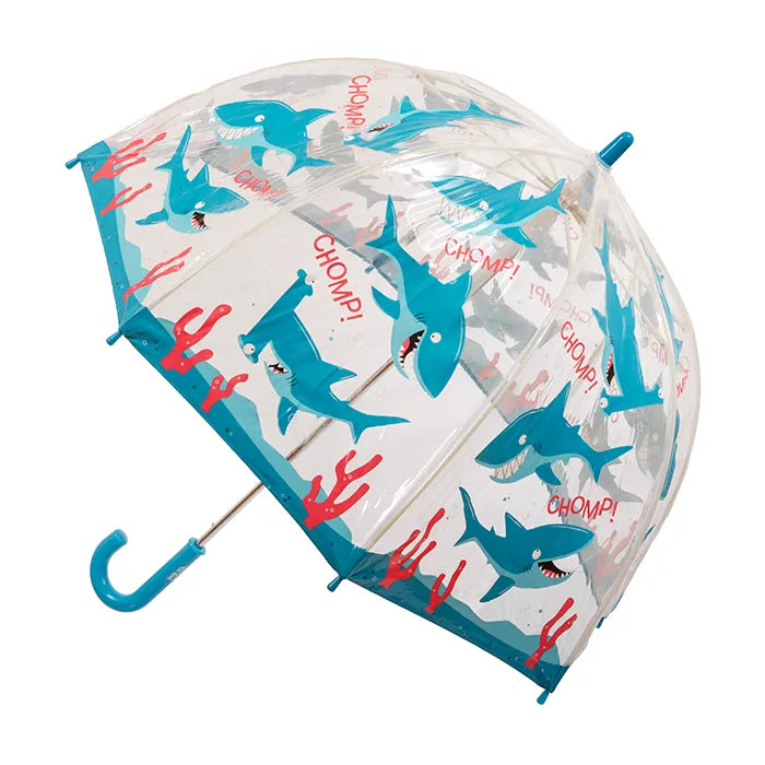 Umbrella | Children | Clear PVC Birdcage | Shark