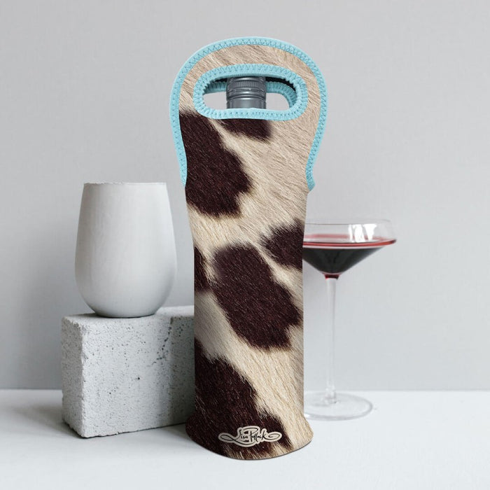 Lisa Pollock | Wine Bottle Cooler | Cowhide