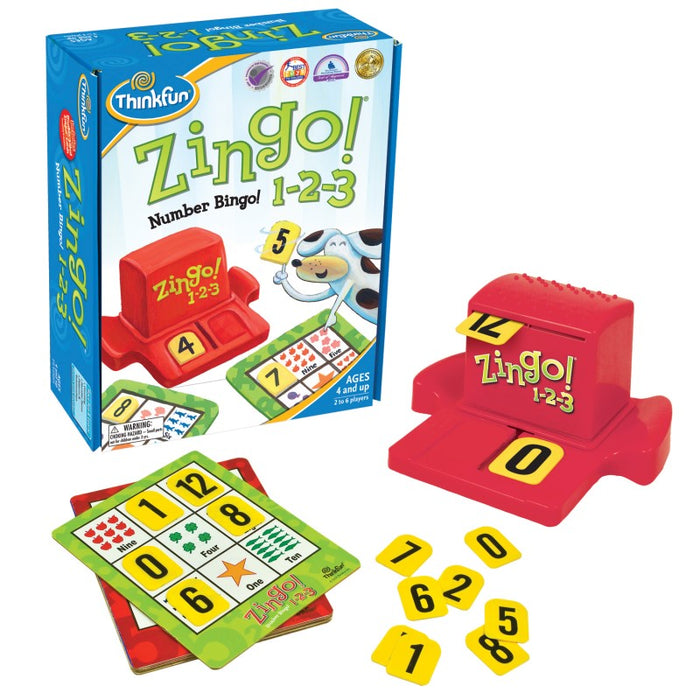 Thinkfun Game | Zingo 1-2-3 numbers