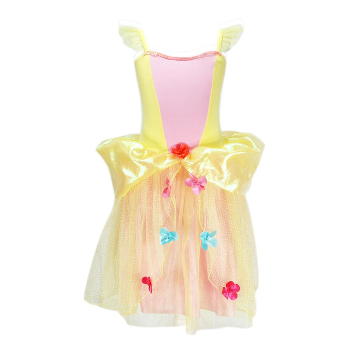 Pink Poppy | Yellow Flower Fairy Magic Sparkle Dress
