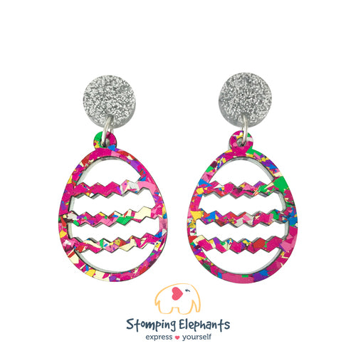 Earrings | Easter Dangles | Pink Eggstravagant