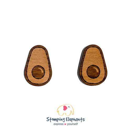 Earrings | Studs | Avocado Natural - Large