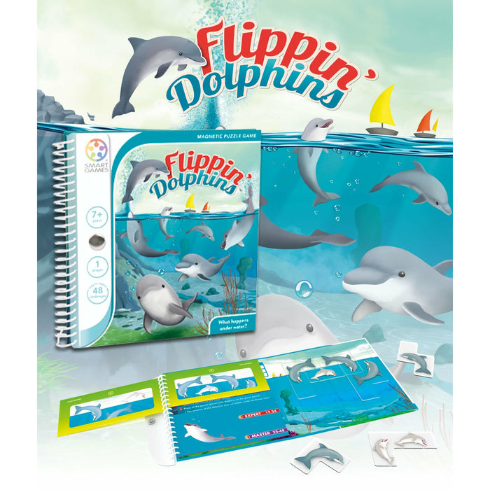 Smart Games | Travel Game | Magnetic | Flippin Dolphins