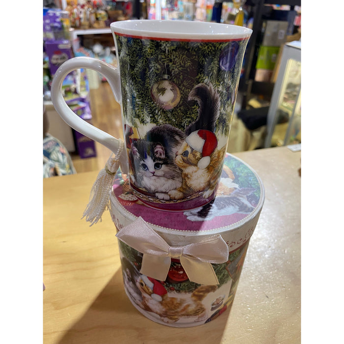 Christmas Cats & Dogs Mug - Large