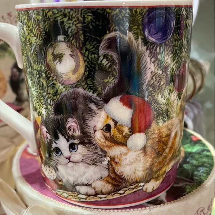 Christmas Cats & Dogs Mug - Small