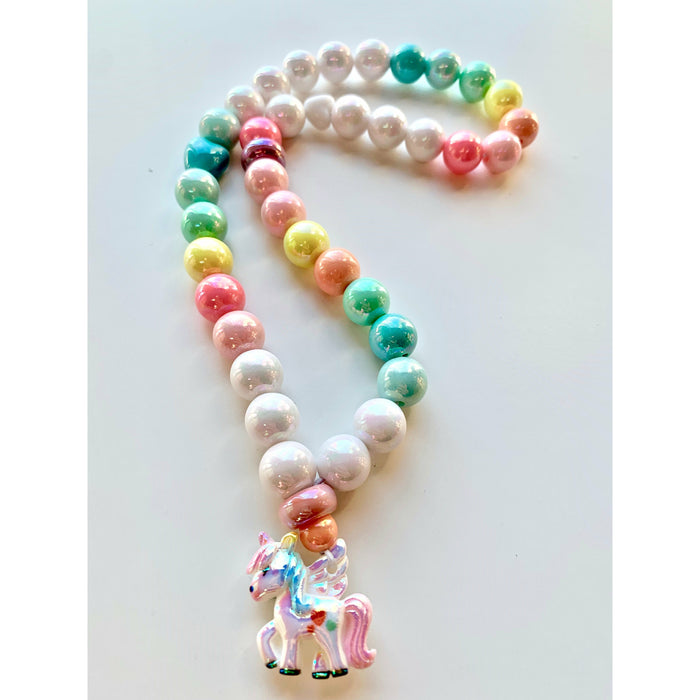 Bobble Necklace | Unicorn Pearly