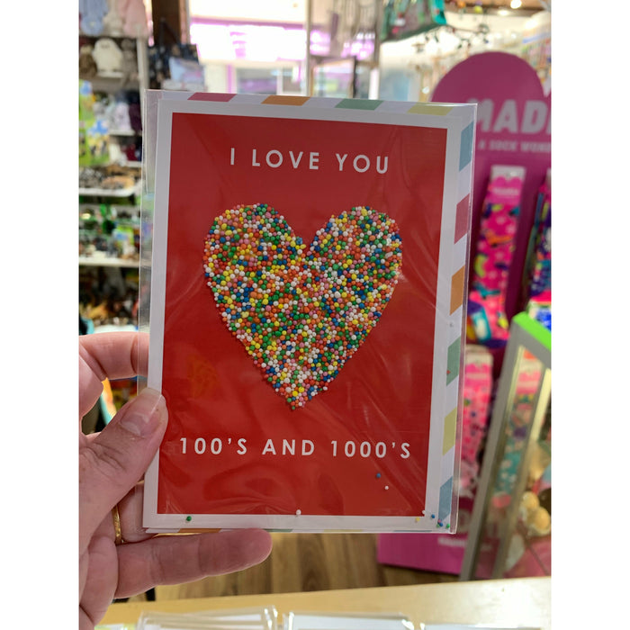 Valentine's Day Card | Freckles | I Love You | Heart