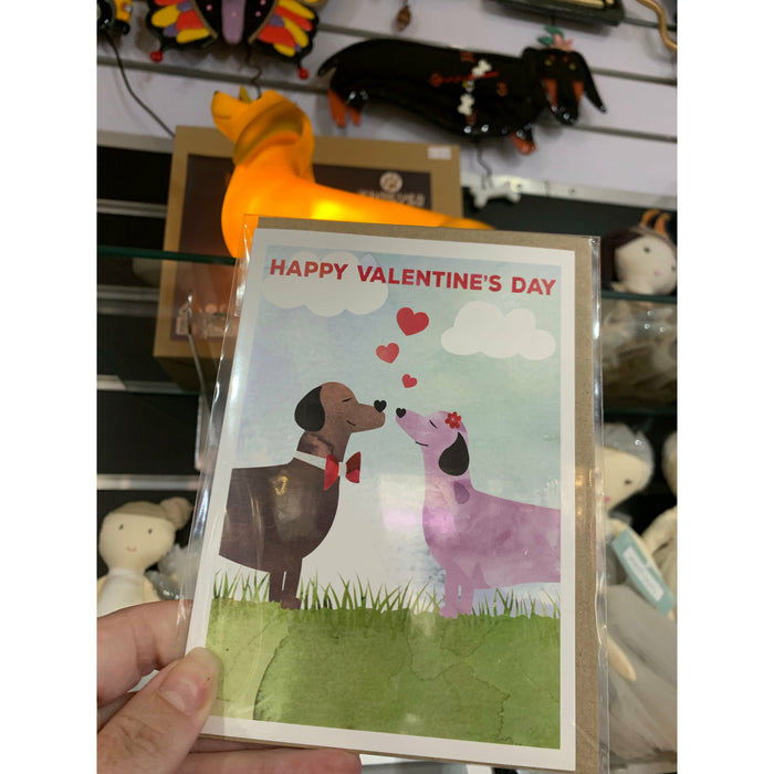 Valentine's Day Card - Dachshund