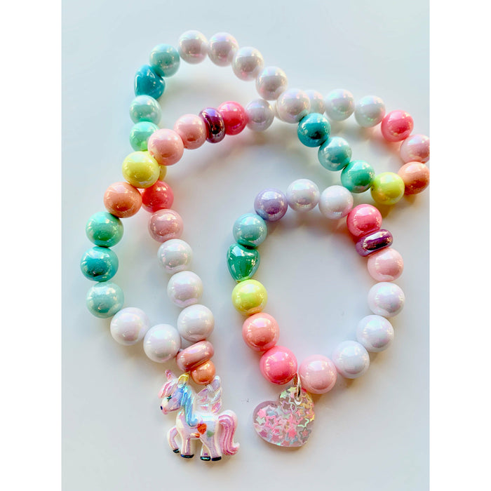 Bobble Necklace | Unicorn Pearly