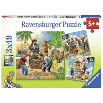 Ravensburger Puzzle 3x49pc Adventure on the High Seas