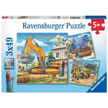 Ravensburger Puzzle 3x49pc Construction Vehicles