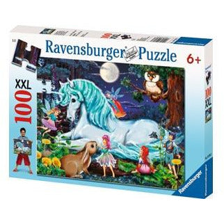 Ravensburger Puzzle 100pc Enchanted Forest Unicorn